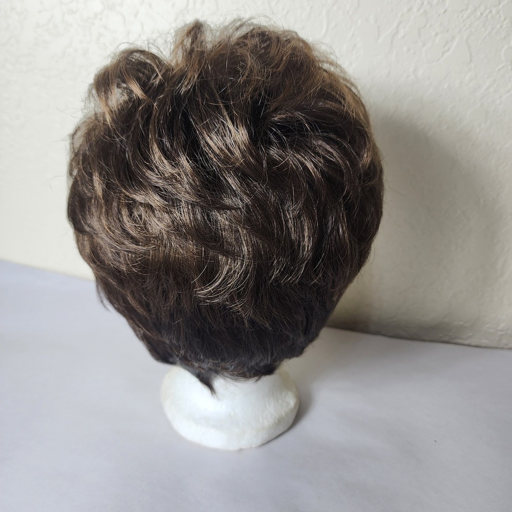 Gabor Flexlite Synthetic Wig Short Layered Pixie Brown Petite Personal Fit Cap - Picture 3 of 9
